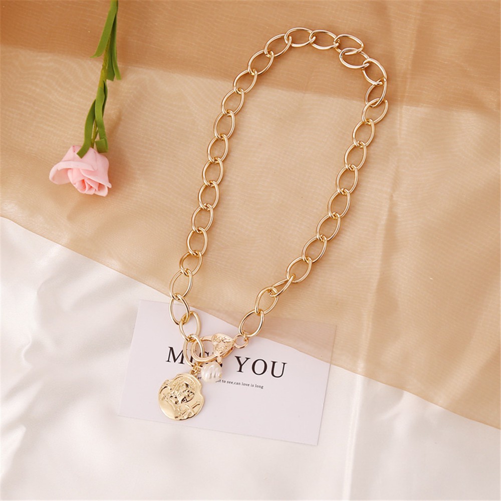 Dây chuyền hợp kim đính ngọc trai giả thanh lịch cho nữ