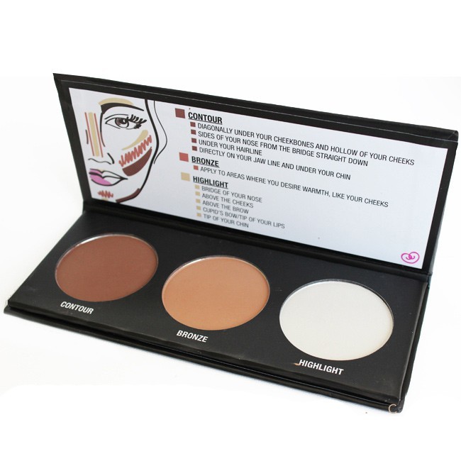 PHẤN TẠO KHỐI 3 Ô CITY COLOR CONTOUR EFFECTS PALETTE