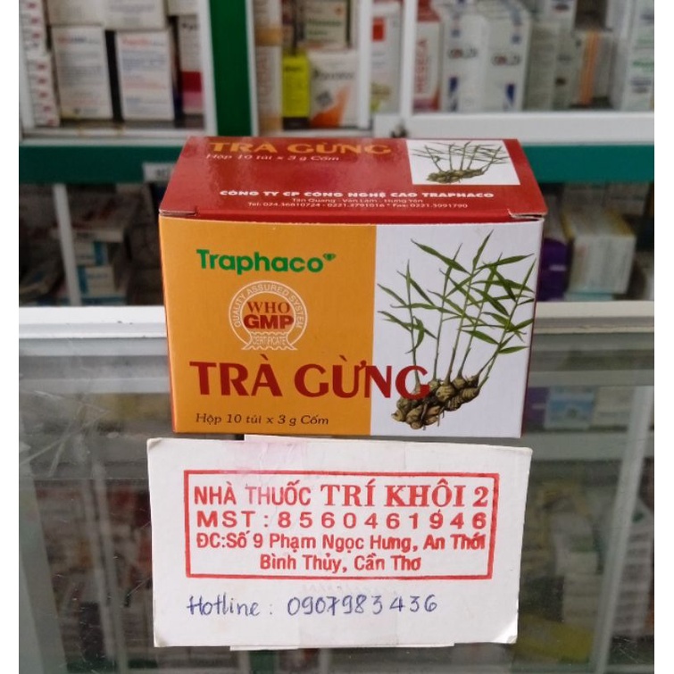 TRÀ GỪNG TRAPHACO Hộp 10 gói