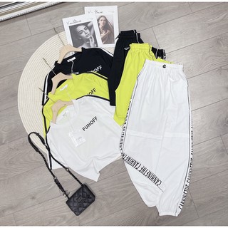 Set Croptop Bom Thụng Siêu Chất Đồ Bộ Nữ Cotton Loan Định Boutique LD255