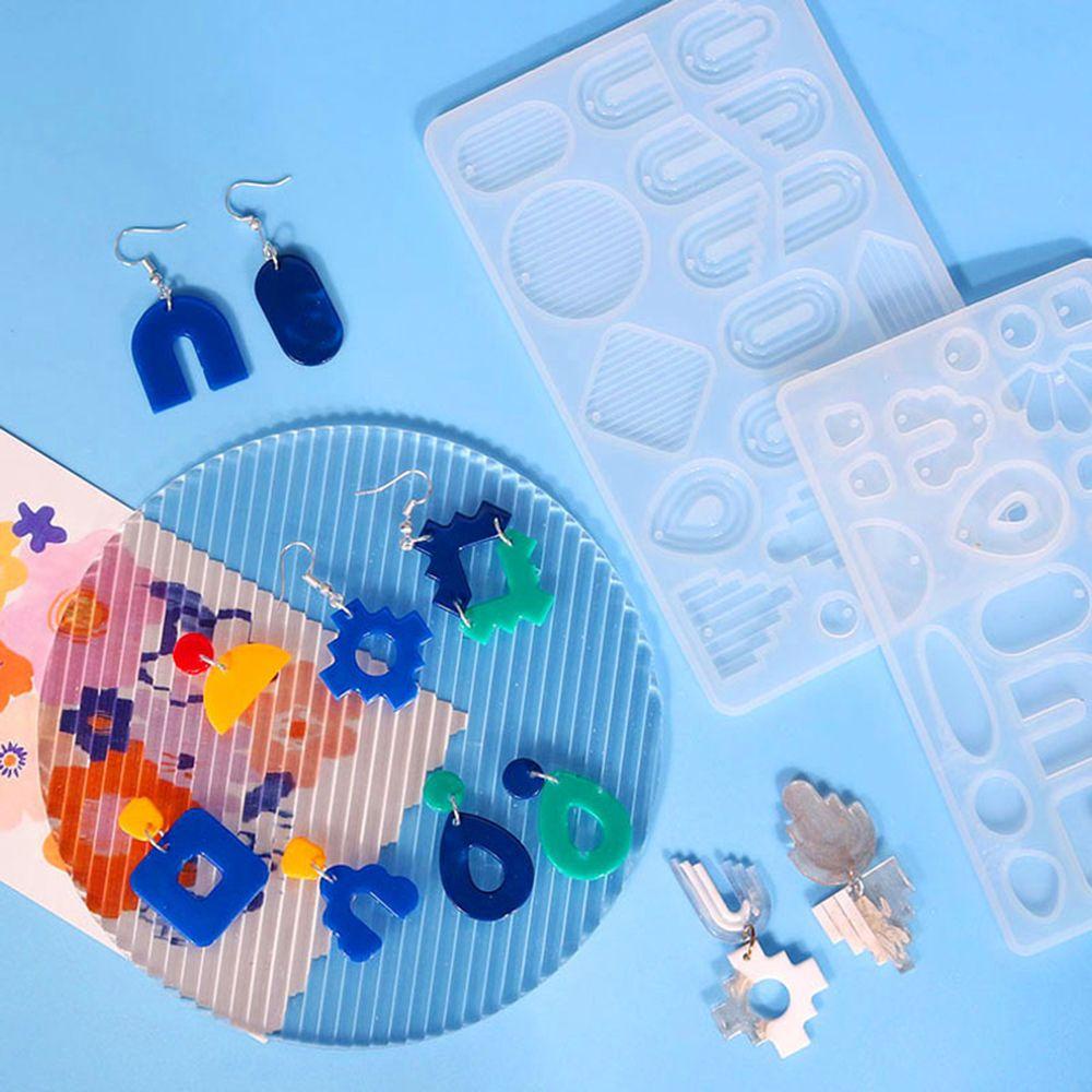SUENIN Khuôn Silicone Làm Bông Tai Epoxy UV Hình Học