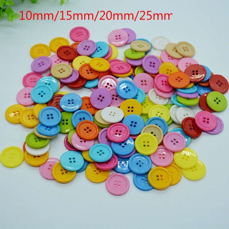 Nút Quần Áo 4 Lỗ 10mm/15mm/20mm/25mm Tiện Dụng