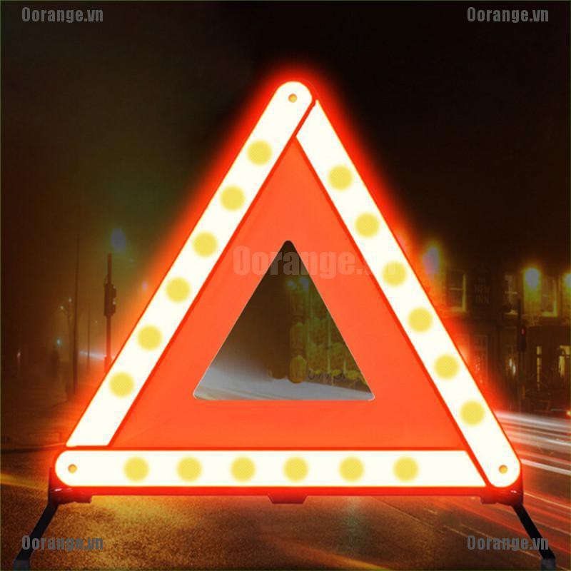 Biển cảnh báo hình tam giác lớn màu phản quang cho xe hơi