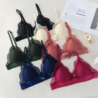 [Baywellfashion]Áo ngực ren tam giác không gọng