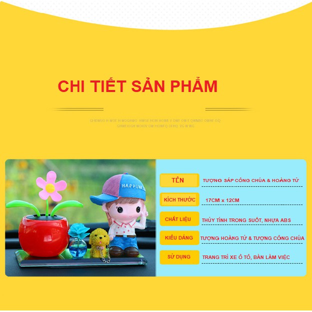 Set tượng hoàng tử trang trí táp lô xe hơi, ô tô, trang trí xe hơi, trang trí ô tô, nước hoa cao cấp