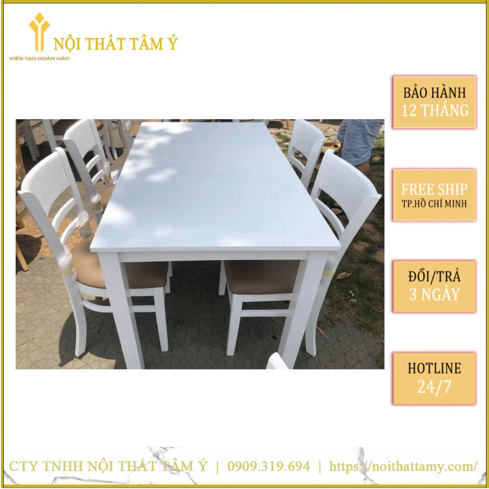 Bộ Bàn Ăn Cabin 4 ghế ✌FREE SHIP HCM✌ Bộ bàn ăn Cao Cấp Thương hiệu Nội Thất Tâm Ý