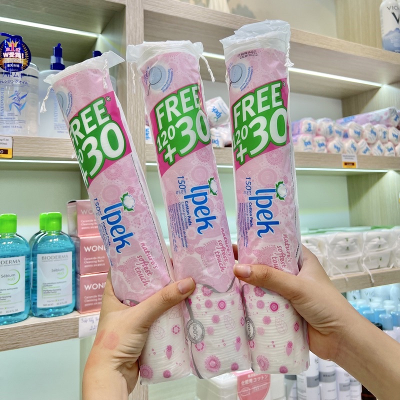 Bông tẩy trang Ipek Thổ Nhĩ Kỳ 80/150 miếng