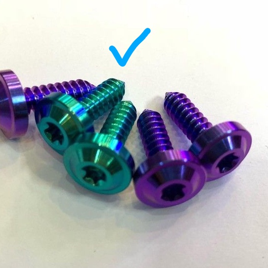 Ốc dàn áo titan 5li yamaha xoắn , ex , sirus , ốc pô air tất cả các dòng tay ga chuẩn phôi cty tân thành