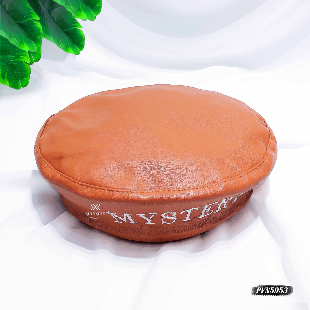 Mũ nồi Beret phối chữ Mystery - Xinh Xinh Accessories