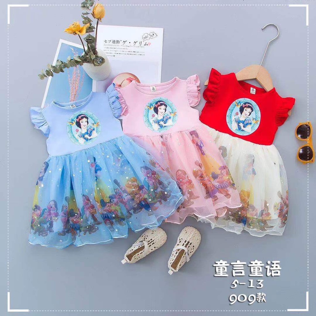 Váy công chúa Bạch Tuyết cho bé gái hàng Quảng Châu