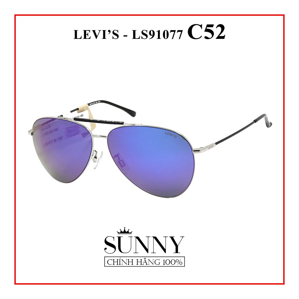 Kính mát thời trang Levi's LS91077 nhiều màu chính hãng, thiết kế dễ đeo bảo vệ mắt