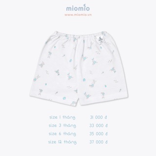 [ MIO mỏng ] QUần đùi MIOMIO (0-24m) phom rộng