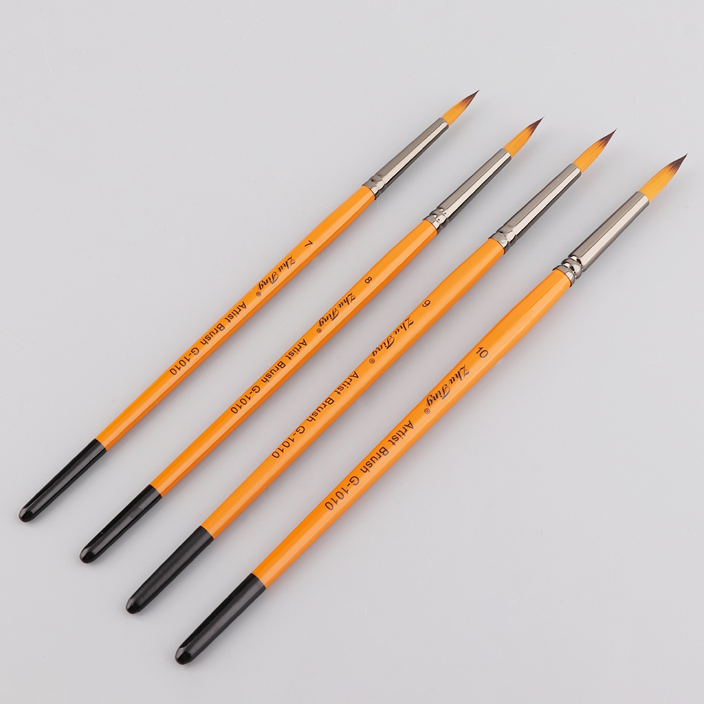 Cọ vẽ tranh dầu acrylic/màu nước đầu nhọn mỏng tiện dụng