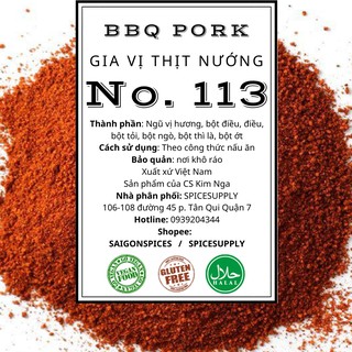 10kg Gia vị thịt nướng đặc sản Sài gòn ướp thịt heo BBQ MEAT