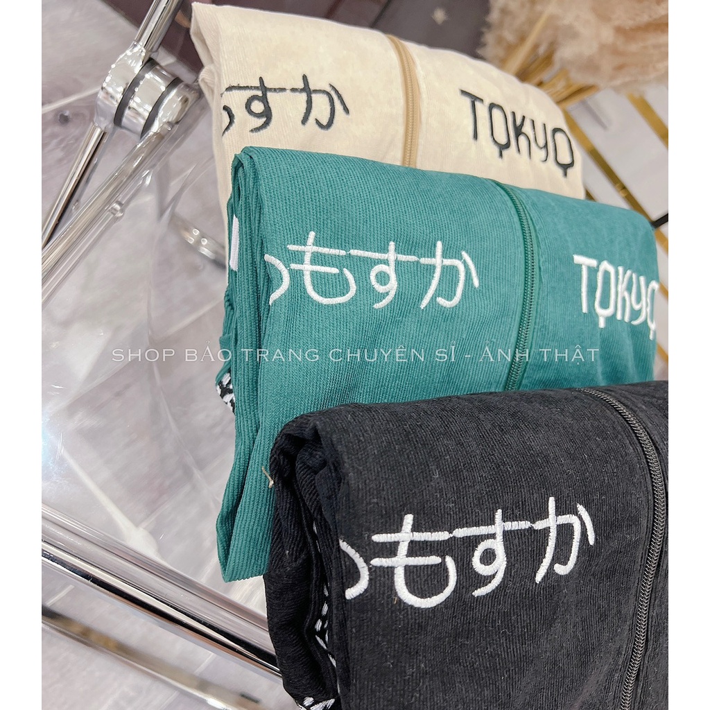 Áo khoác nam bomber nhung tăm Tay Thêu Tim cao cấp phong cách Hàn quốc