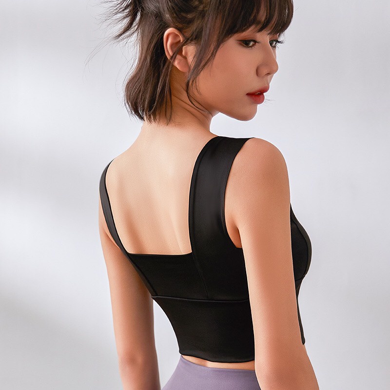 Áo Bra Tập Gym 2 Dây Bản To Yoga Thể Thao Croptop Nâng Ngực Áo Lót Nữ K1C7