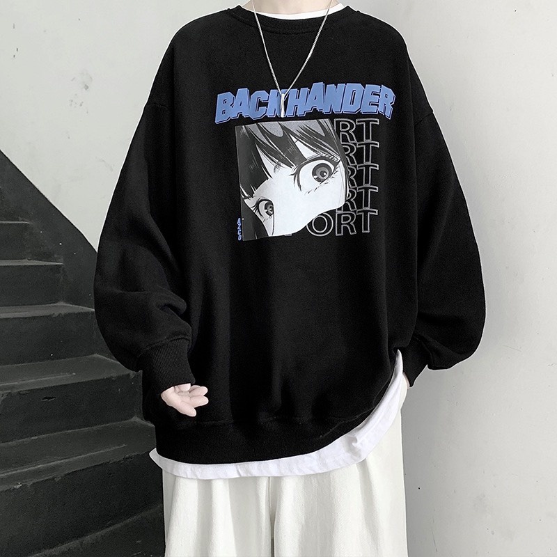 Áo nỉ, Áo Sweater cổ tròn  In Hình họa tiết BLACKHANDER Phong Cách Ulzzang | WebRaoVat - webraovat.net.vn