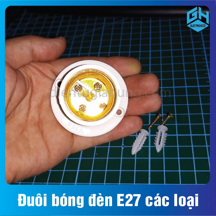 1 Cái Đuôi bóng đèn E27 các loại đuôi treo,đuôi xéo,đuôi thẳng