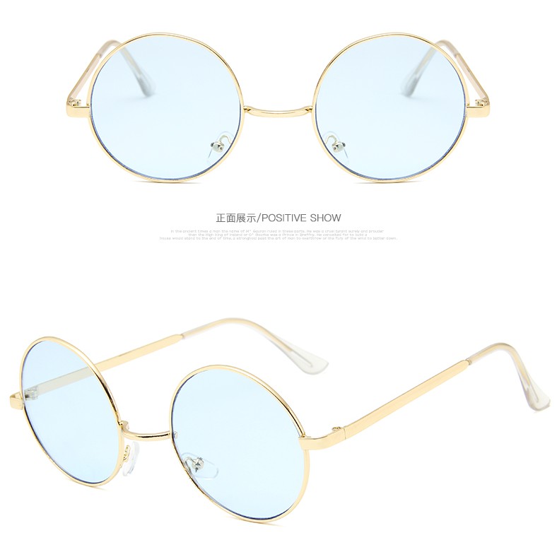 Mắt kính gọng tròn thời trang phong cách Hàn Quốc 2020 chống tia UV