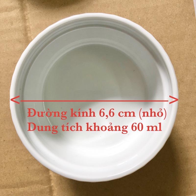 Khuôn sứ trắng- Khuôn Ramenkin không nắp