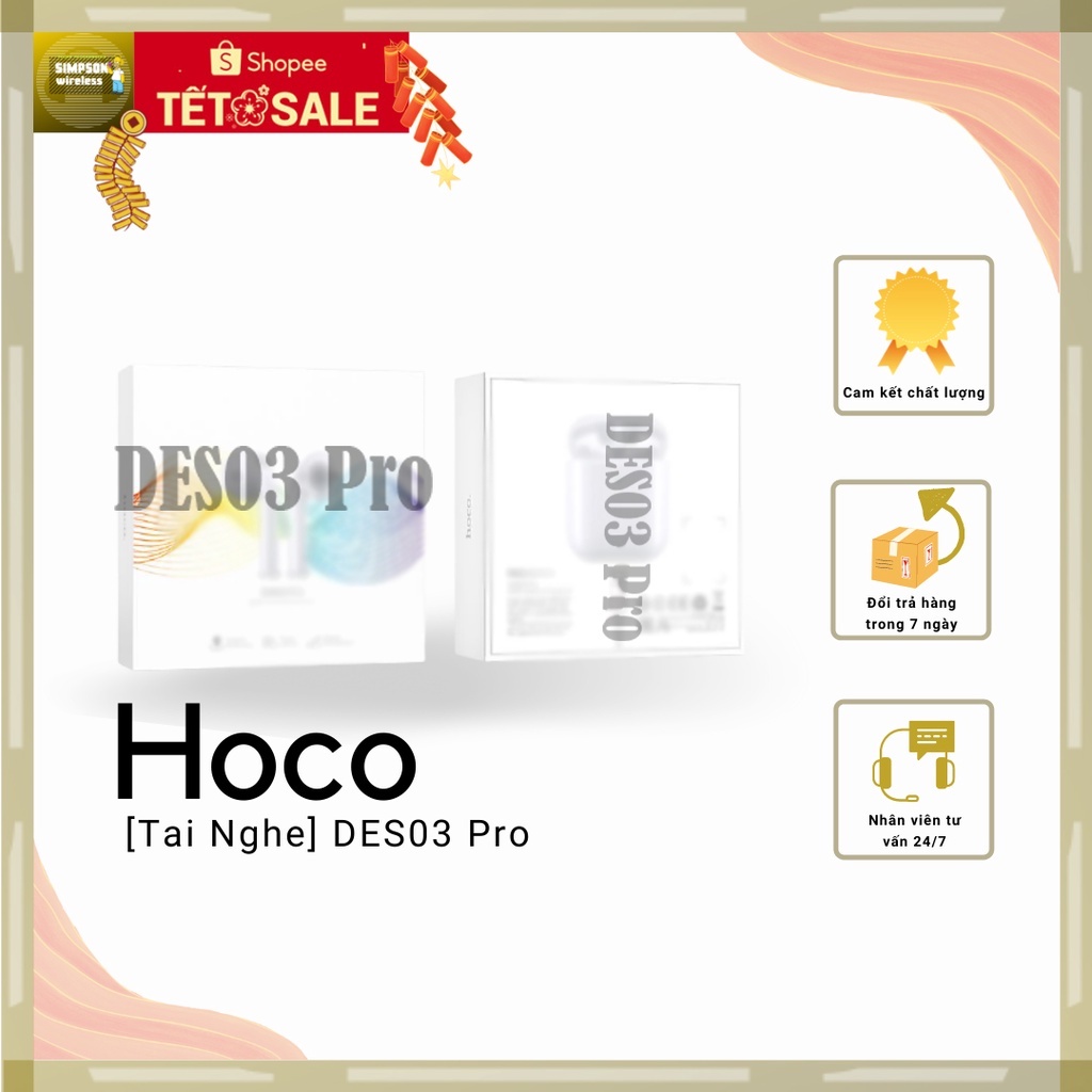 Tai nghe bluetooth V5.0 Hoco DES03 PRO/EW02/EW25 - Chính Hãng có Định Vị Đổi Tên và hỗ trợ hiển thị địa điểm