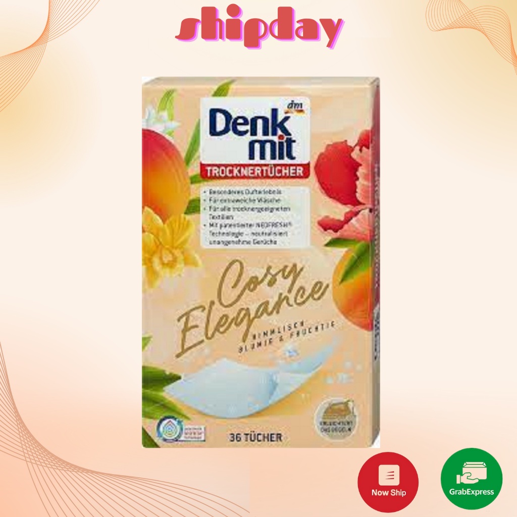 GIẤY THƠM QUẦN ÁO DENKMIT DÙNG CHO MÁY SẤY, THƠM NGÁT HƯƠNG HOA