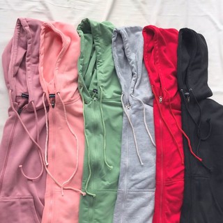 Áo khoác form rộng / hoodie zip basic unisex