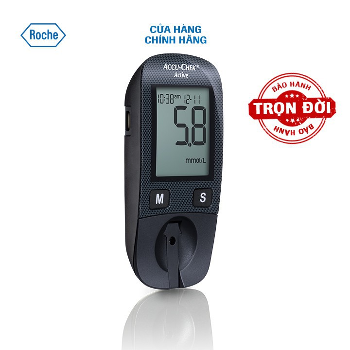 Máy đo đường huyết Accu-Chek Active mg/dl-mmol/L chính hãng bảo hành trọn đời