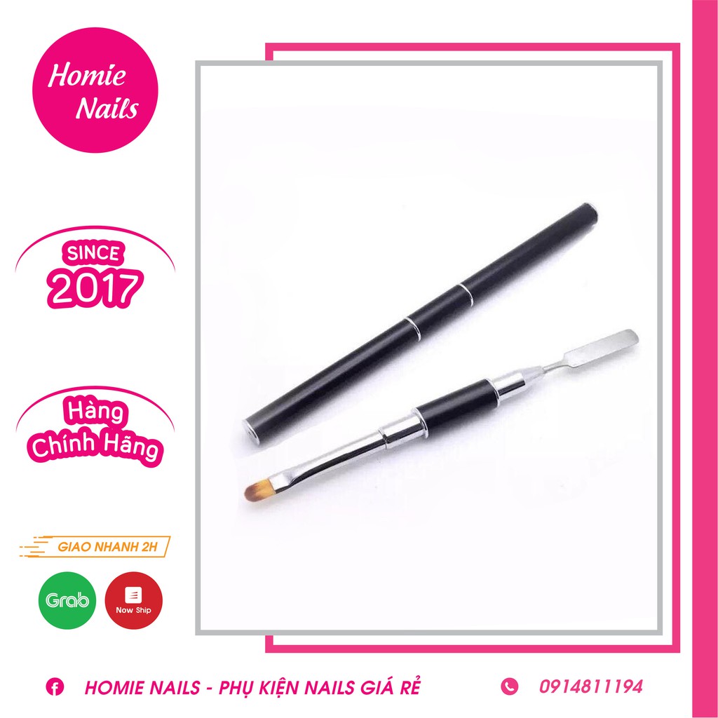 Cọ chải gel gôm 2 đầu