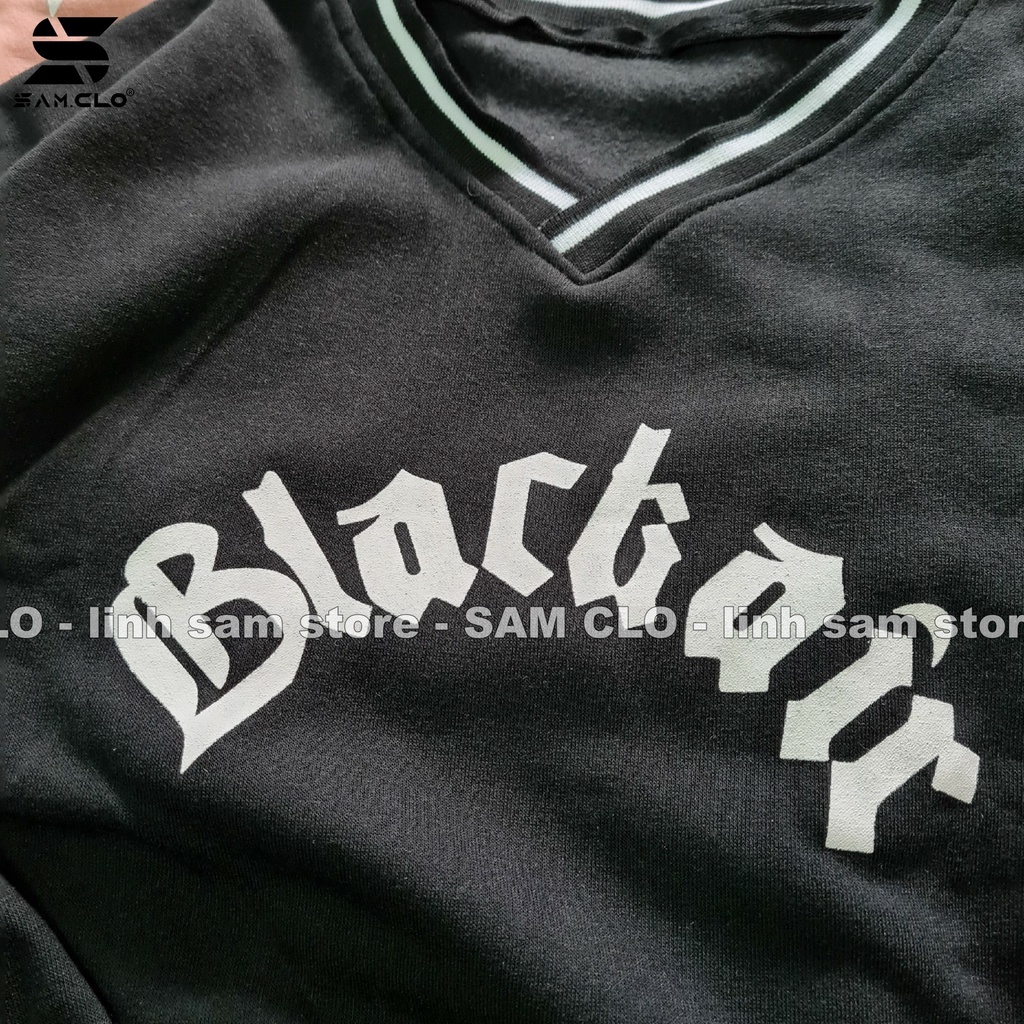 Áo sweater SAM CLO nữ nỉ tay dài ulzzang thu đông freesize dáng unisex in chữ BLACK AIR | BigBuy360 - bigbuy360.vn