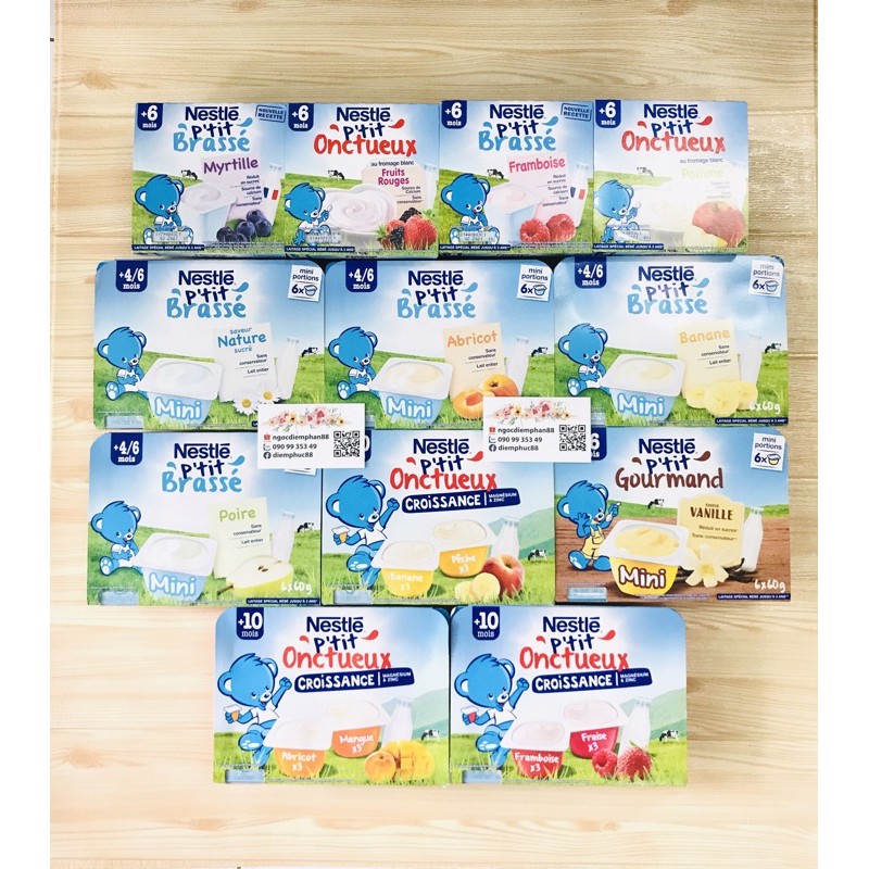 [CÓ MIX VỊ] VÁNG SỮA, SỮA CHUA NESTLE CHO BÉ