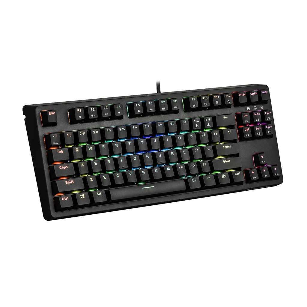 Bàn phím cơ Gaming E-DRA EK387 Led RGB - Bàn phím cơ TKL - Hàng chính hãng