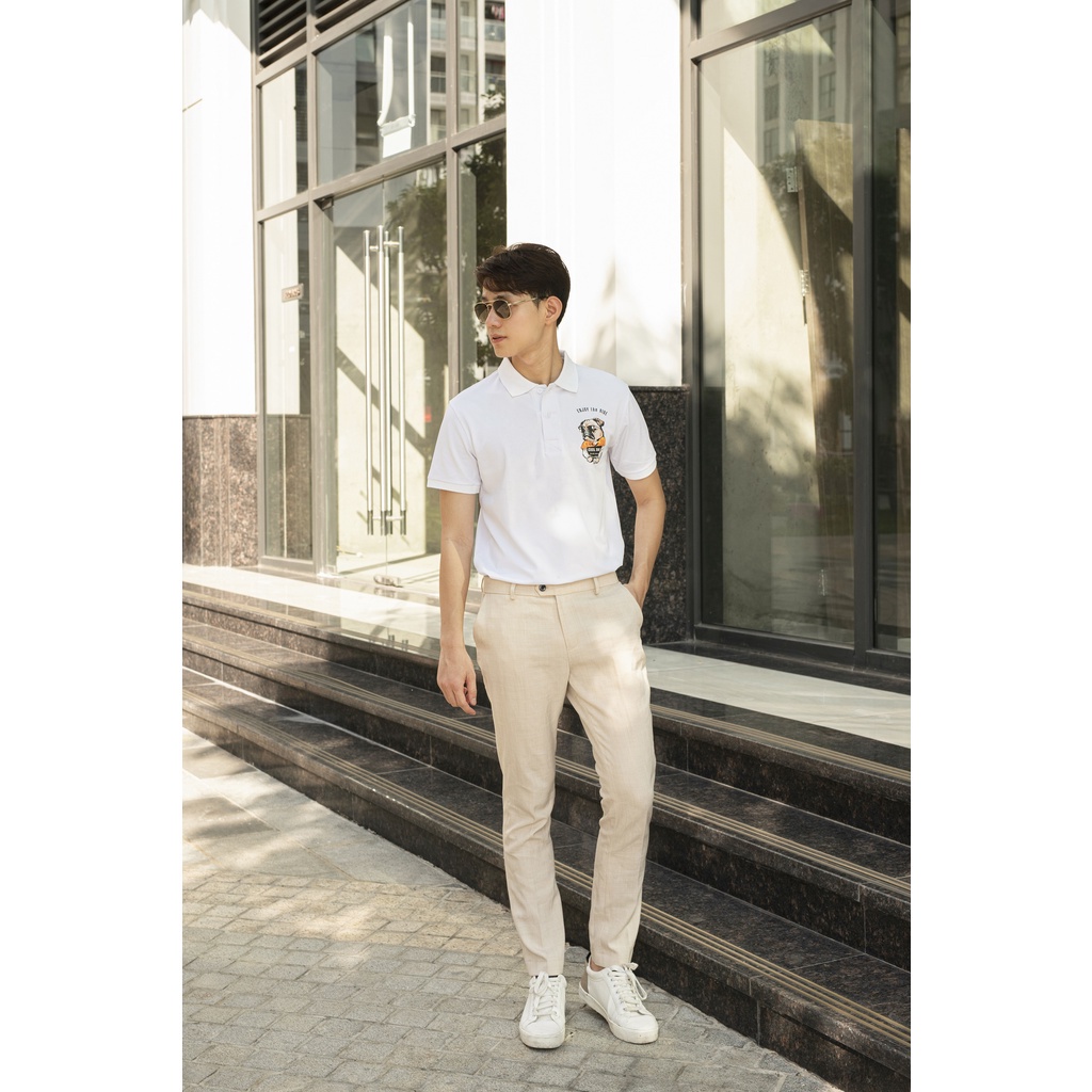 Áo thun Polo nam DOG COOL hình Pugdog vải cá sấu Cotton xuất xịn - KENGGO.