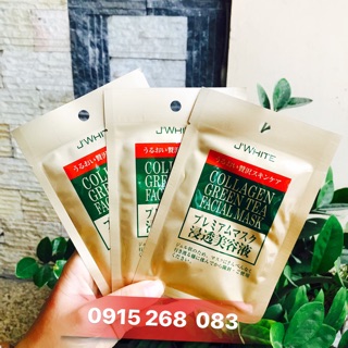 MẶT NẠ J'WHITE TINH CHẤT COLLAGEN VÀ TRÀ XANH NHẬT BẢN
