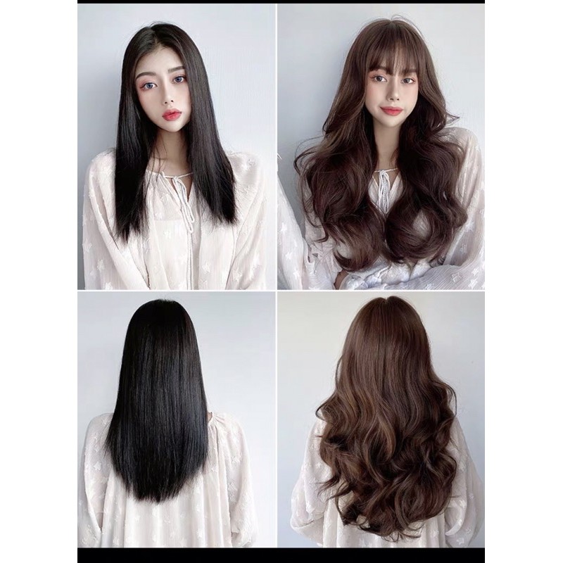 tóc giả nguyên đầu xoăn dợn ❤️FREESHIP❤️mã 8263
