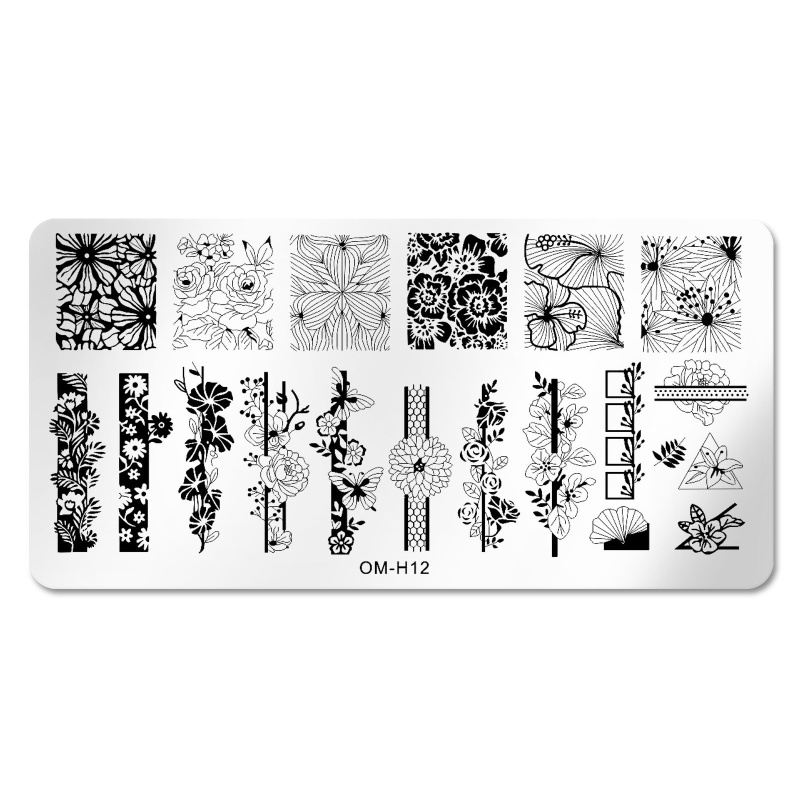 Miếng Dán Trang Trí Móng Tay Hình Hoa Bướm Và Rắn Độc Đáo