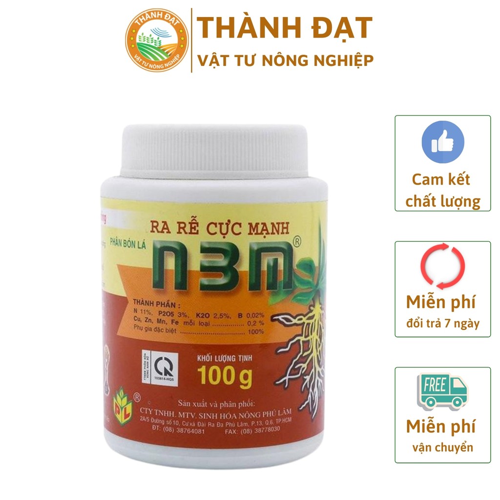 Phân Bón Lan N3m - Thuốc Kích Rễ Cực Mạnh Cho cây trồng, lan - Lọ 100 Gram