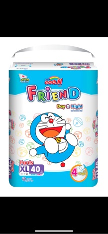Mẫu mới Tặng thêm 6 miếng - Tã Quần Goon Friend Mới M58/L46/XL40/XXL34/XXXL22