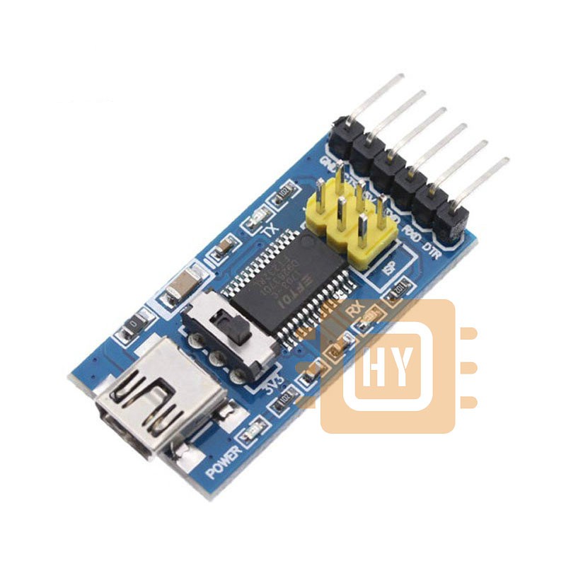 FTDI FT232RL FT232 USB to TTL Serial Adapter Converter Switch Module for Arduino 3.3V 5V Mini USB