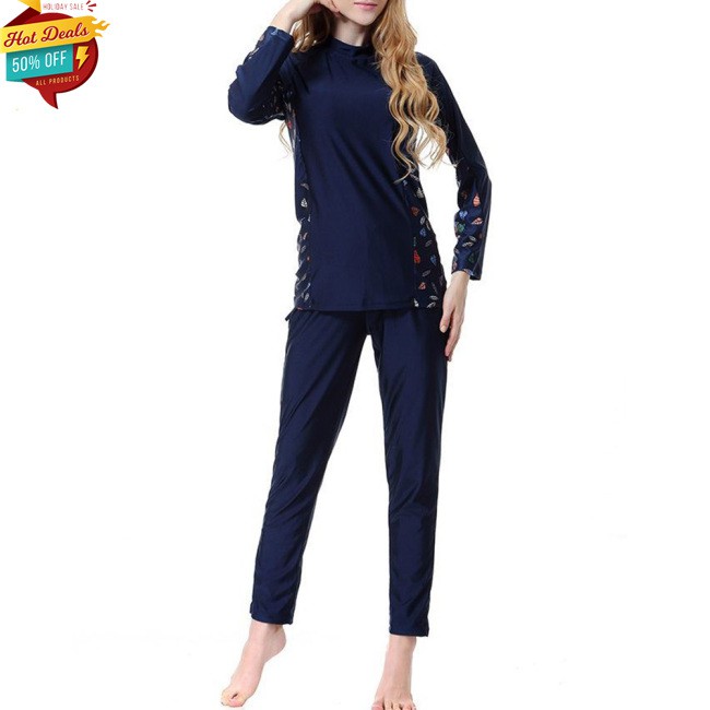 Bộ Đồ Bơi Dài Tay In Họa Tiết Gợi Cảm Cho Nữ | BigBuy360 - bigbuy360.vn