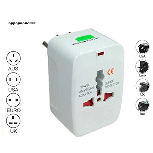 【OPHE】All in One International Travel Power Charger Universal Adapter AU/UK/US/EU