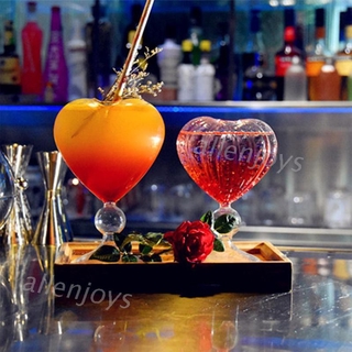Ly Thuỷ Tinh Hình Trái Tim Độc Đáo Dùng Để Uống Cocktail Đẹp Mắt