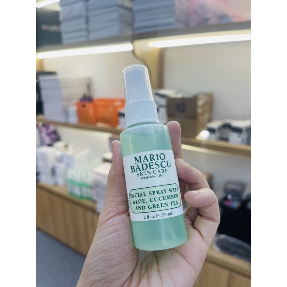 ‼️[Size 60ml] XỊT KHOÁNG ĐÌNH ĐÁM MARIO BADESCU SKINCARE FACIAL SPRAY WITH ALOE , HERB AND ROSE WATER