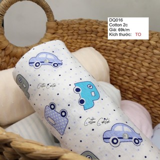 Vải cotton co giãn 2 chiều may hè - ô tô bi