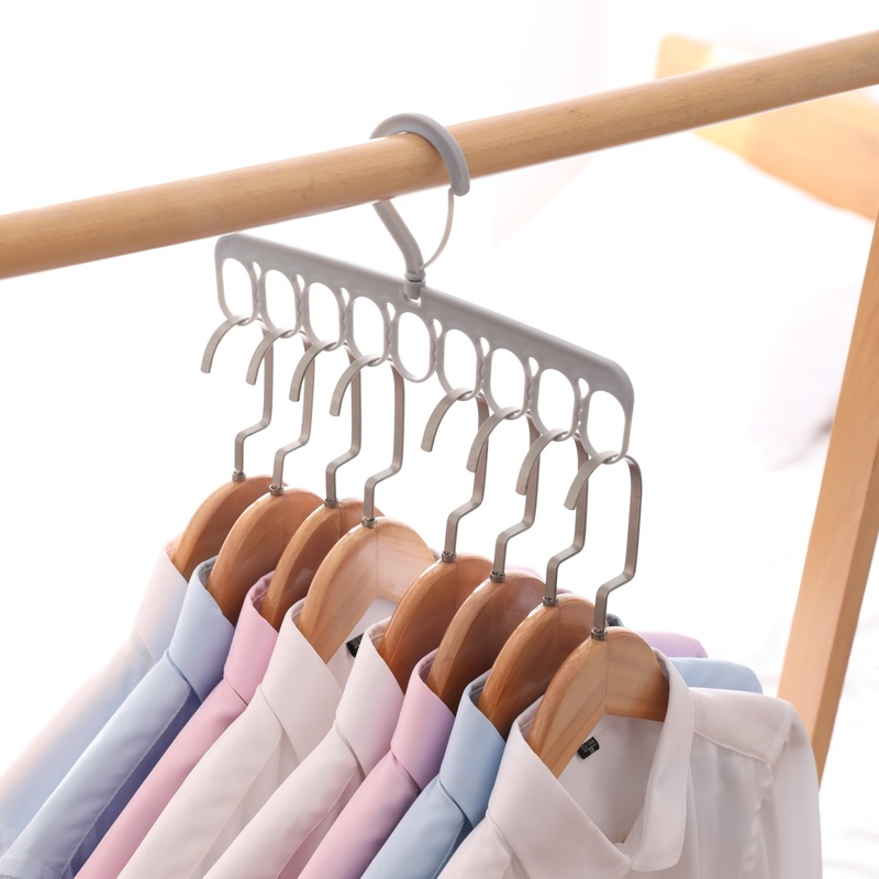 Móc treo quần áo 9 lỗ tiết kiệm không gian