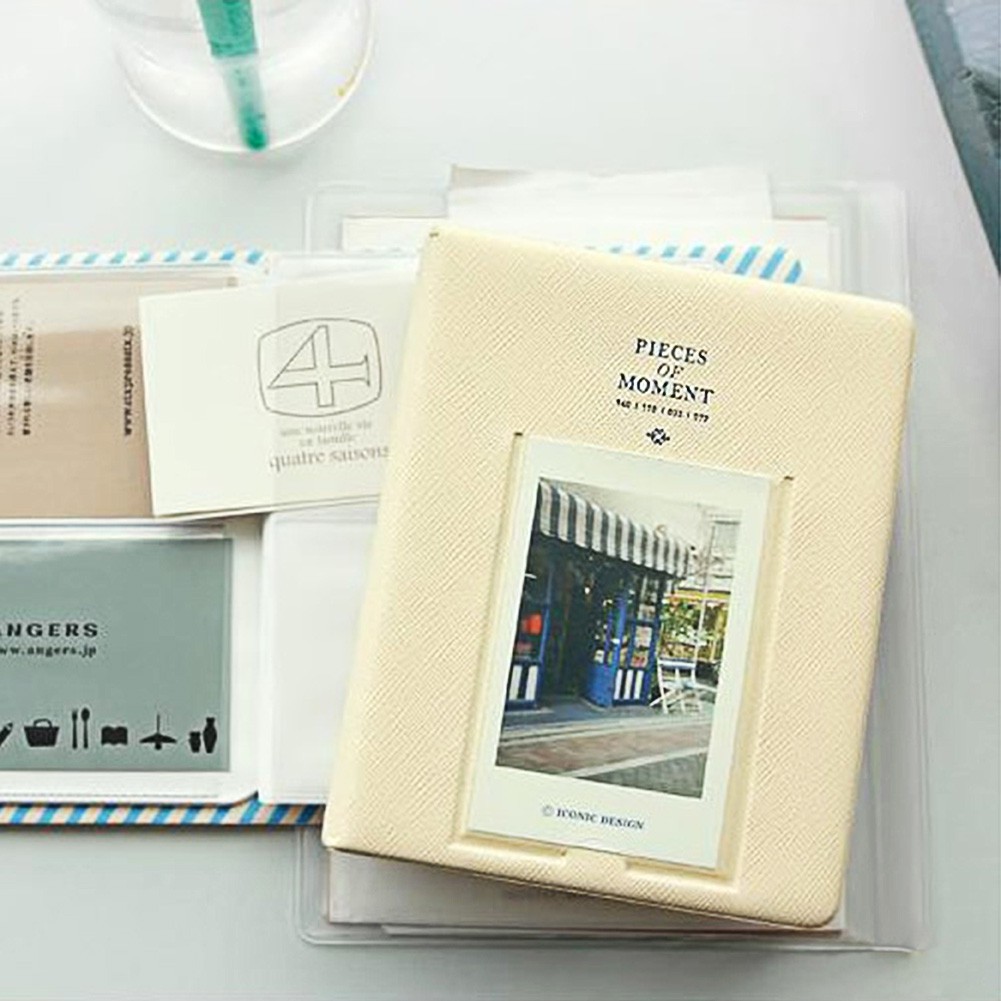 1 pcs New 64 Pockets Album Case Storage Photo Mini Film Simple & Beautiful Perfect for Credit Card