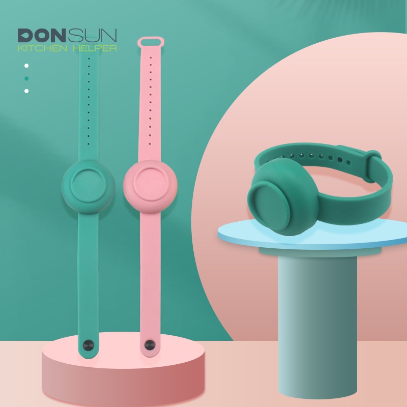 [Hàng mới về] đựng nước rửa tay Vòng đeo tay silicon khử trùng không cần rửa tay đựng nước chai nước hoa