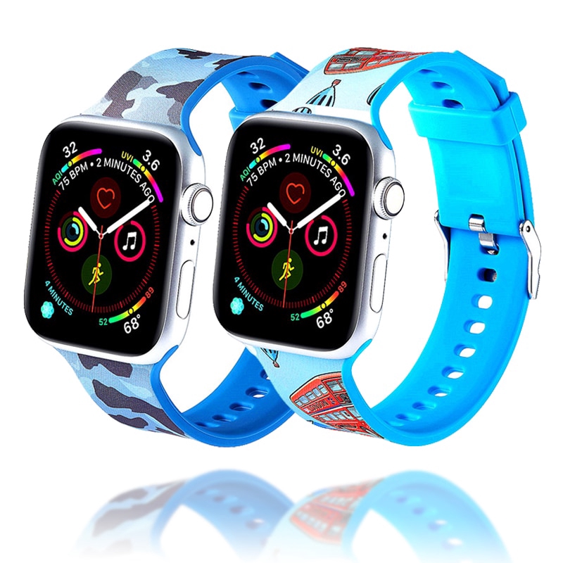 【Apple Watch Strap】Dây đồng hồ silicon cho Apple watch iWatch 6 se 5 4 3 2 1 40mm 44mm 38mm 42mm