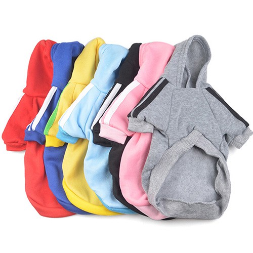 Áo hoodie màu trơn dễ thương cho chó mèo cưng