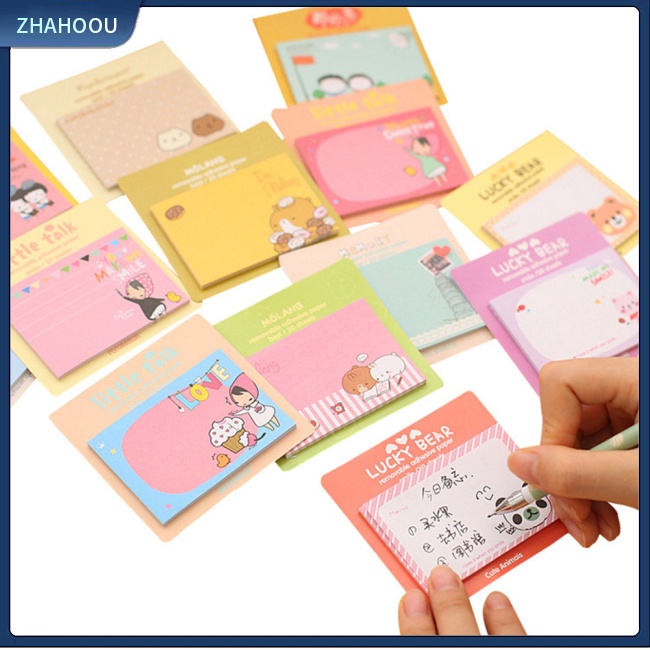 Giấy Ghi Chú Họa Tiết Hoạt Hình Đáng Yêu Sáng Tạo Sổ Tay Ghi Chú Hình Động Vật Hoạt Hình Xinh Xắn Giấy ghi chú dán ghi chú kiểu dáng xinh xắn
